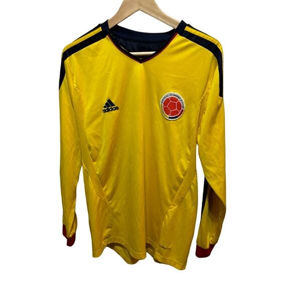 Columbia soccer shirt futbol jersey adidas long sleeve federacion home uniform - Picture 1 of 7